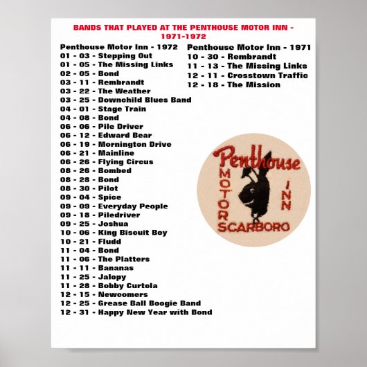 1971-1972 - PENTHOUSE POSTER (Voorkant)
