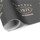  1971 50 jaar oud 50 jaar oud cadeaupapier (Rol Hoek)