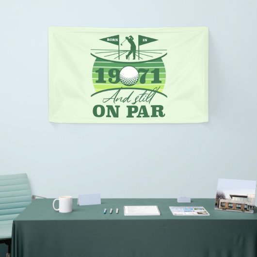 1971 50e verjaardag Golf Lover Spandoek (Beurs)
