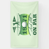 1971 50e verjaardag Golf Lover Spandoek (Verticaal)