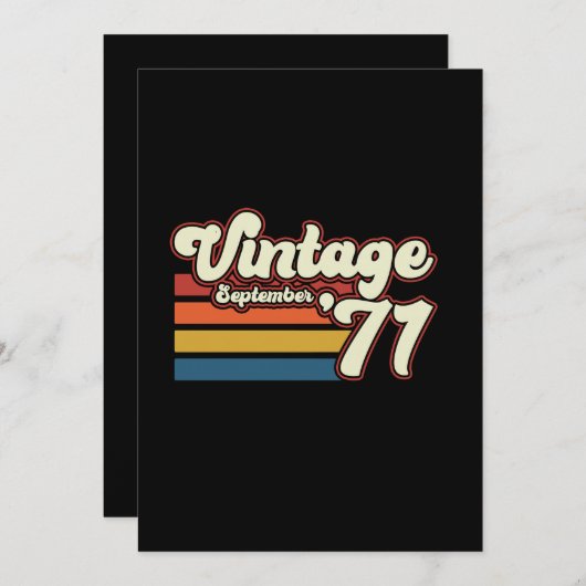  1971 50e verjaardag kaart (Voorkant / Achterkant)