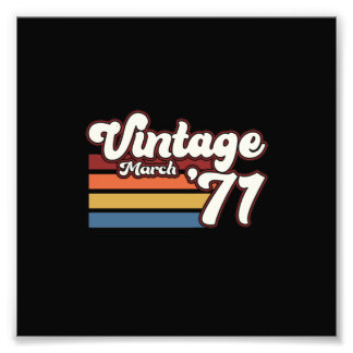 1971 50e verjaardag maart foto afdruk