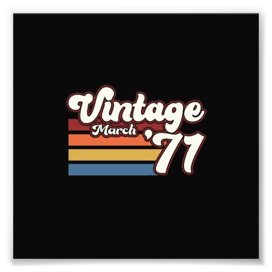 1971 50e verjaardag maart foto afdruk (Voorkant)