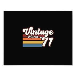  1971 50e verjaardag maart foto afdruk