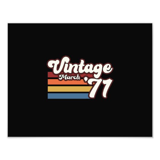 1971 50e verjaardag maart foto afdruk (Voorkant)