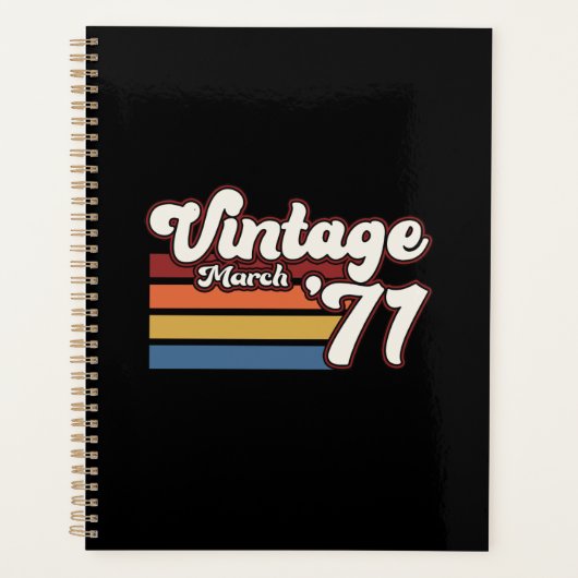 1971 50e verjaardag maart planner (Voorkant)