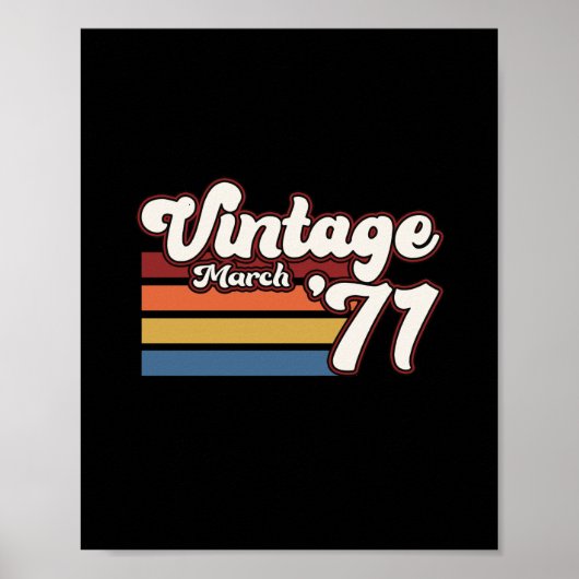  1971 50e verjaardag maart poster (Voorkant)