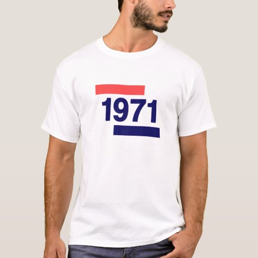 1971, 50e verjaardag t-shirt (Voorkant)