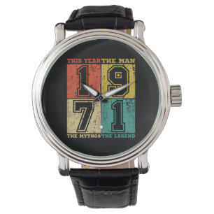  1971 50th Birthday Gift 50 jaar oud Funny Horloge