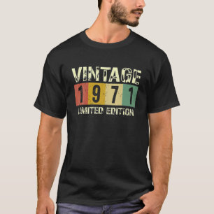 1971 51St. Birthday Gift Mannen Vrouwen 51 jaar T-shirt