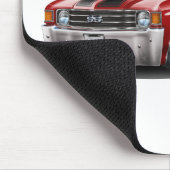 1971-72 Chevelle Maroon-Black Car Muismat (Hoek)