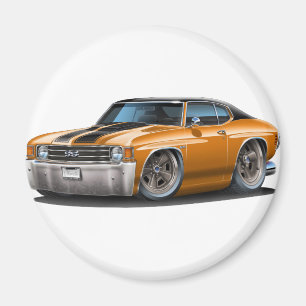1971-72 Chevelle Oranje-Black Top Car Magneet