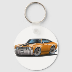 1971-72 Chevelle Oranje-Black Top Car Sleutelhanger