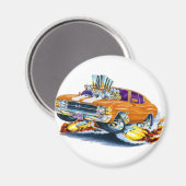 1971-72 Chevelle Sinaasappel-witte auto Magneet (Voorkant / Achterkant)
