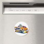 1971-72 Chevelle Sinaasappel-witte auto Magneet (Insitu (Vaatwasser))