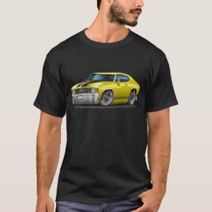 1971-72 Chevelle Yellow-Black Car T-shirt