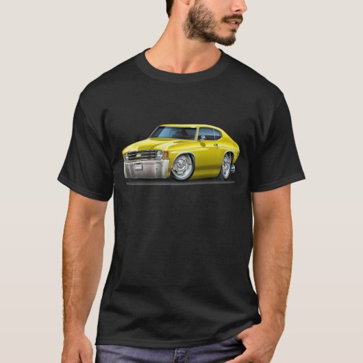 1971-72 Chevelle Yellow Car T-shirt (Voorkant)