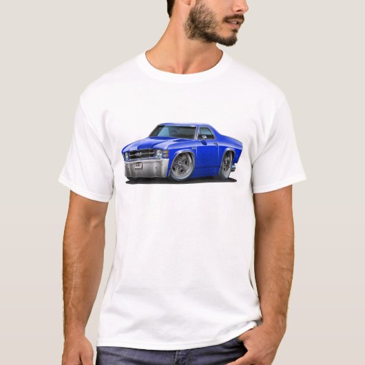 1971-72 El Camino Blue Truck T-shirt (Voorkant)