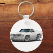 1971-72 El Camino White Truck Sleutelhanger (Voorkant)
