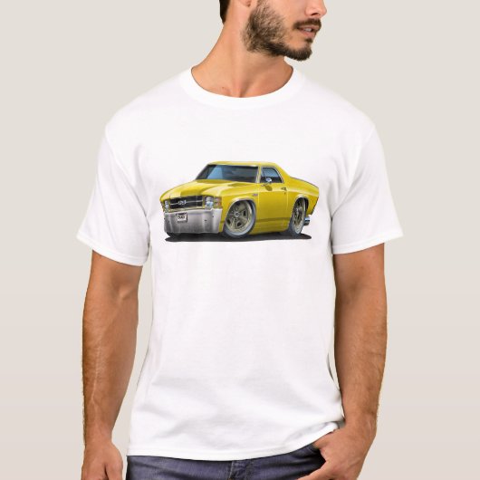 1971-72 El Camino Yellow Truck T-shirt (Voorkant)