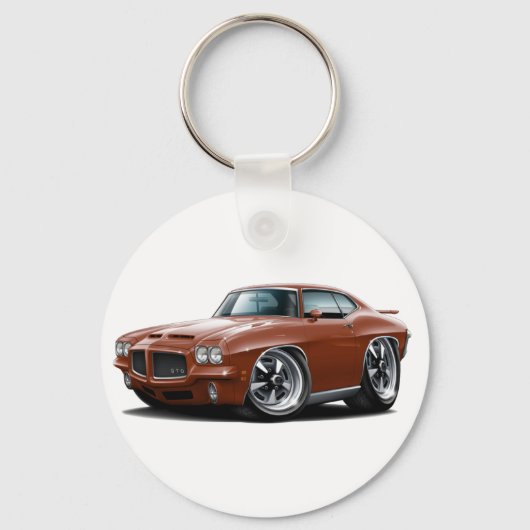1971-72 GTO-brons-auto Sleutelhanger (Voorkant)