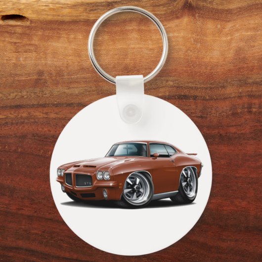 1971-72 GTO-brons-auto Sleutelhanger (Voorkant)