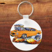 1971-72 GTO Oranje auto Sleutelhanger (Voorkant)