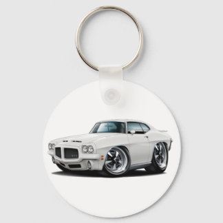 1971-72 GTO witte auto Sleutelhanger