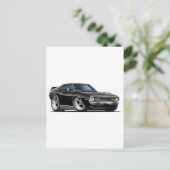 1971-72 Javelin Black Car Briefkaart (Staand voorkant)