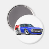 1971-72 Javelin rood wit blauw auto Magneet (Voorkant / Achterkant)
