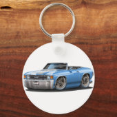 1971-72 Kaas Lt Blauw-Wit Converteerbaar Sleutelhanger (Voorkant)