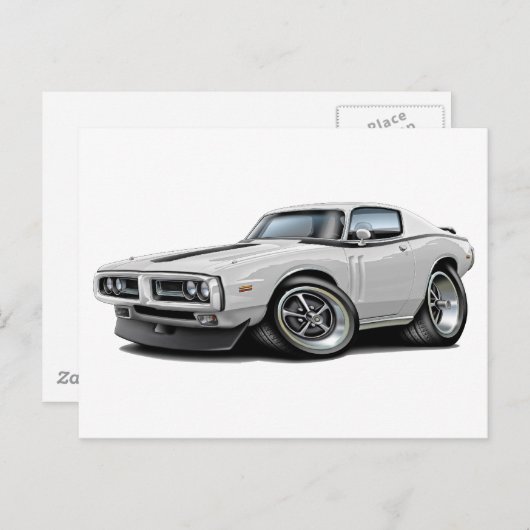 1971-72-lader - White-Black auto Briefkaart (Voorkant / Achterkant)