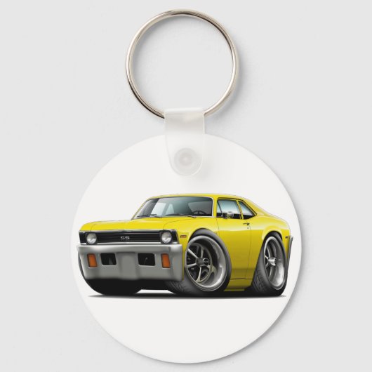 1971-72 Nova Yellow Car Sleutelhanger (Voorkant)
