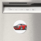 1971-72 Roadrunner Red-Black Car Magneet (Insitu (Vaatwasser))