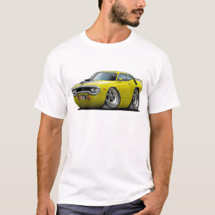 1971-72 Roadrunner Yellow-Black Car T-shirt