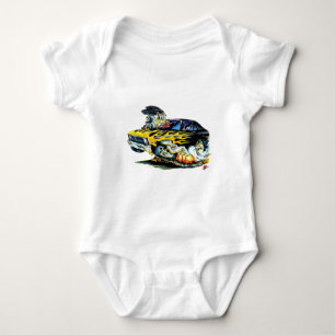 1971-74 Nova Black-Yellow Flames Romper