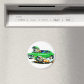 1971-74 Nova Green Car Magneet (Insitu (Vaatwasser))