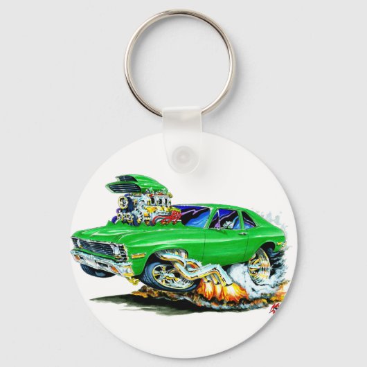 1971-74 Nova Green Car Sleutelhanger (Voorkant)