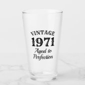 1971 bierglas cadeau voor 50ste verjaardag glas (Voorkant)