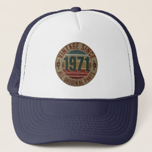 1971 BIRTHDAY GIFT TRUCKER HAT PET