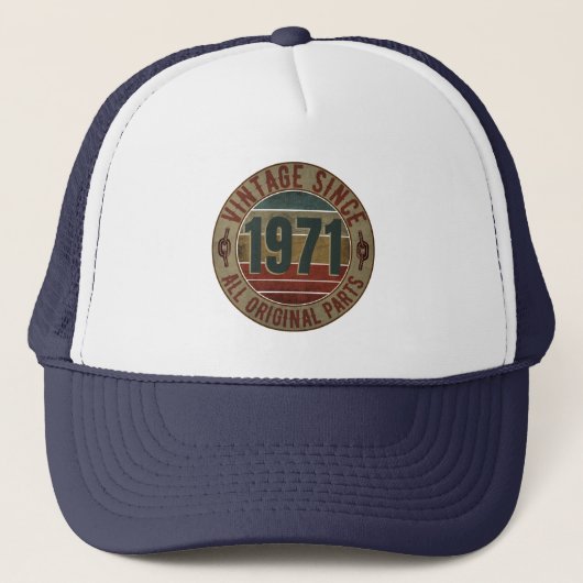 1971 BIRTHDAY GIFT TRUCKER HAT PET (Voorkant)