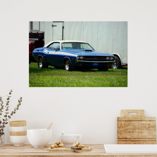 1971 Dodge Challenger R/T 440 sixpack Poster (Keuken)