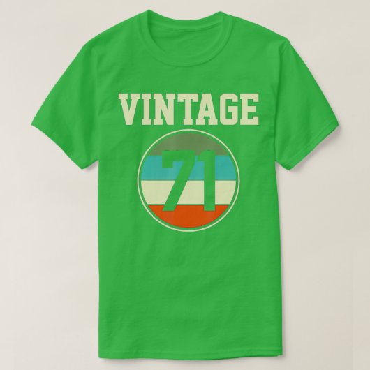 1971 geboorte 71 jaar t-shirt (Design voorkant)