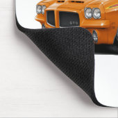 1971 GTO rechter Oranje-Black Top Muismat (Hoek)