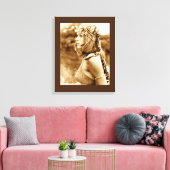 1971 Hippie Chick - Kunstafdrukken Canvas Afdruk (Insitu (Woonkamer))