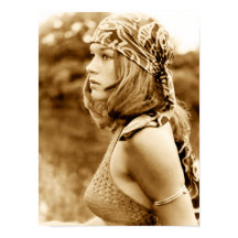 1971 Hippie Chick - Kunstafdrukken