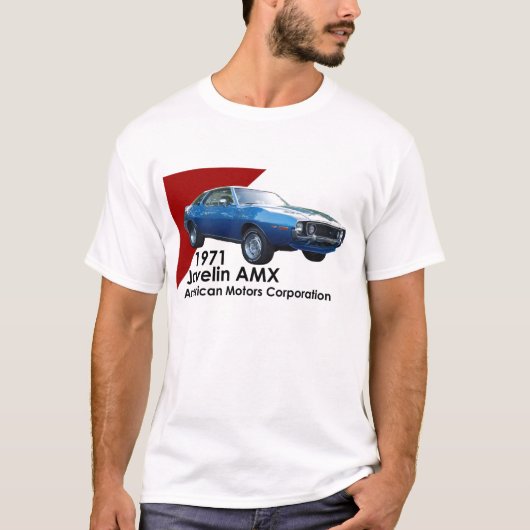 1971 Javelin AMX, spierwagen van AMC T-shirt (Voorkant)