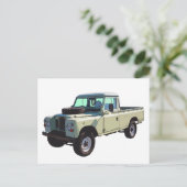 1971 Land Rover Pickup Truck Briefkaart (Staand voorkant)