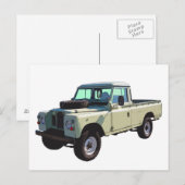 1971 Land Rover Pickup Truck Briefkaart (Voorkant / Achterkant)
