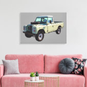 1971 Land Rover Pickup Truck Canvas Afdruk (Insitu (Woonkamer))